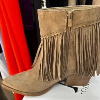 BOTÍN FLECOS COLOR  KAKI